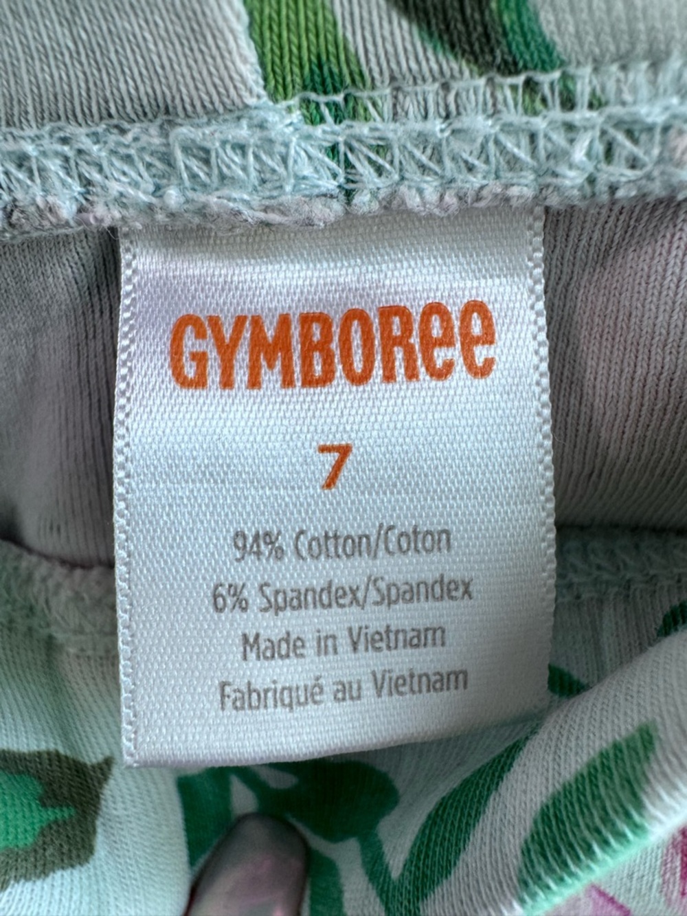Gymboree Girls Tea Party Top & 2 Capri Leggings Lot Size 7/8 Pink Floral - Picture 7 of 16